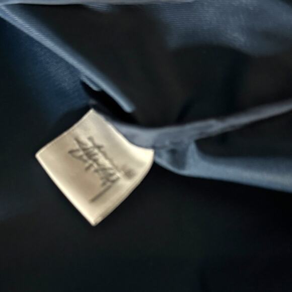 Stussy Blue Satin Full Zip Coaches Jacket Men’s M - Designer Streetwear Skater - Picture 6 of 14